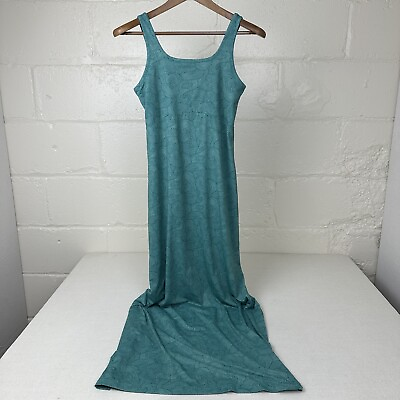 #ad Columbia Dress Long Maxi PFG Wicking Green Women#x27;s Size Small Petite SP $14.99