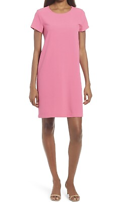 #ad Chelsea28 Crepe Back Zip Pink Shift Dress NEW WITH TAG Size XS $55.85