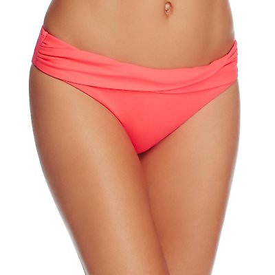 #ad Shoshanna Wrap Band Bikini Bottom Coral S $99 $12.25