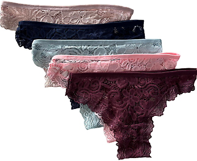 #ad #ad Lot 5 Women Sexy Floral Lace Bikini Panties Briefs Underwear Ladies #F267 $10.99