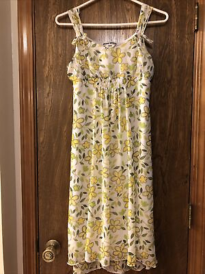 #ad Girls Spring Summer Party Casual Floral Printed Boho Midi Dress Size 16 Secret $12.95