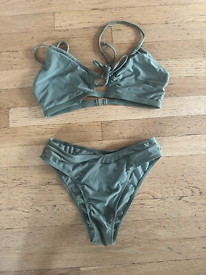 #ad Green Bikini Set Medium $20.00