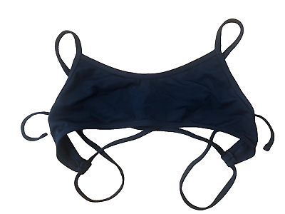 #ad Women’s Jolyn Ryan Black Bikini Top Adjustable Swimsuit Strappy Size Medium $17.99
