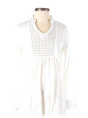 #ad BoHo Me Women White Casual Dress S $32.74