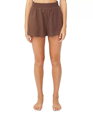 #ad Swim Cover Up Beach Shorts Chocolate Brown Juniors Size Small COTTON ON $29 NWT $9.99