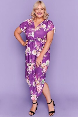 Little Party Dress Arlo Antique Purple Floral NWT Size 12 M AU $32.00