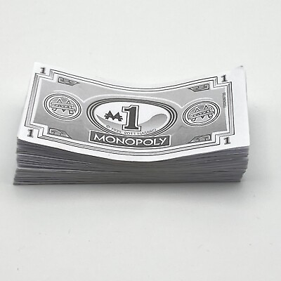 #ad Monopoly Junior Party 70 xM Notes Replacement Pieces Parts Money Pack $2.99