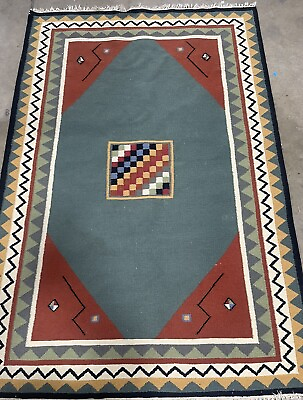 #ad Scandinavian Swedish Vintage Kilim Wool Rug Area Rugs Handmade Carpet Boho 4x6 $299.00