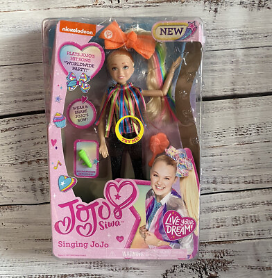 #ad New JoJo Siwa Singing Doll Worldwide Party Song 10quot; Doll Nickelodeon BOX DAMAGE $24.99