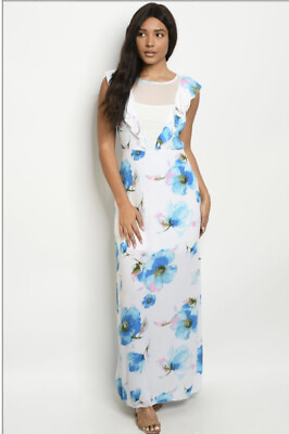 #ad Boutique Floral Maxi Dress Medium $24.00
