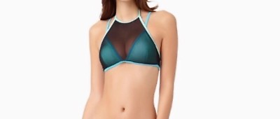 Catalina Tankini Bathing Suit Top Bikini Mesh Summer Juniors Small 3 5 NWT $8.95