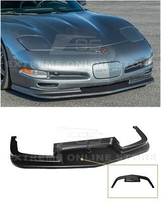 For 97 04 Corvette C5 Performance Matte Black Front Bumper Vented Lip Splitter $159.98