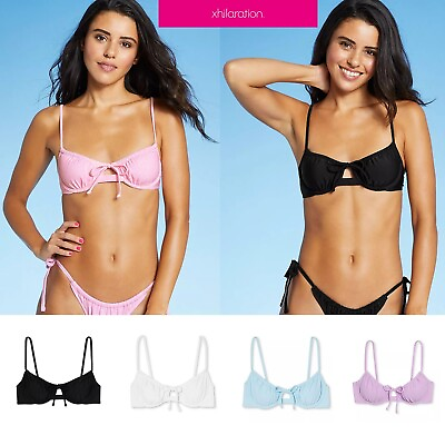 Junior String Bikini Swimsuit Separates Top amp; Bottoms Choose Colors Xhilaration $11.99
