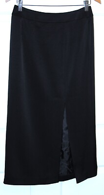 #ad women#x27;s size 8 petite black maxi dress skirt Talbots lined modest. $12.00