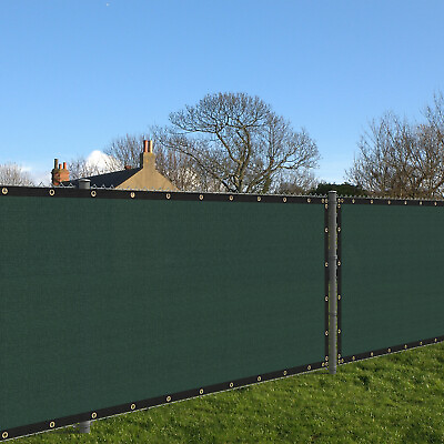 Green 4#x27; 5#x27; 6#x27; 8#x27; Fence Privacy Screen Yard Windscreen Mesh UV 95% Shade Cover $77.39