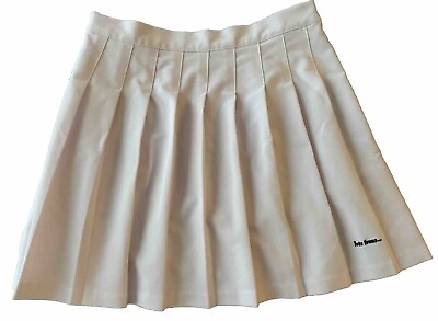 #ad iETS FRANS PLEATED TENNIS MINI SKIRT WHITE WOMENS SIZE S $16.99