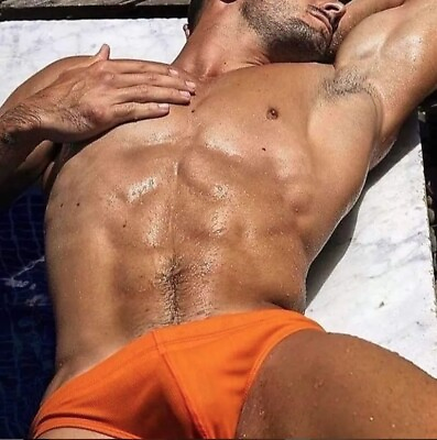 RARE Men#x27;s Classic Pure Orange 1quot; Solar SPEEDO Swimwear Authentic and Genuine. $41.97