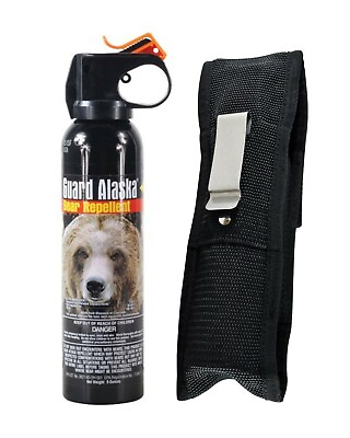 #ad EPA Guard Alaska ULTRA HOT Pepper Bear Deterrent Repellent Spray FREE HOLSTER $39.99