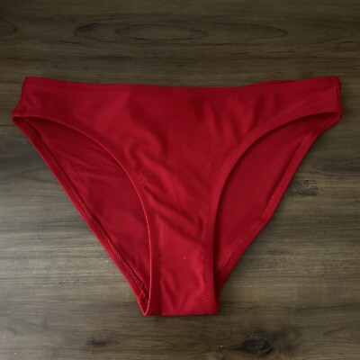 #ad Aerie Red Swim Bikini Bottoms Size XXS NWT $13.00