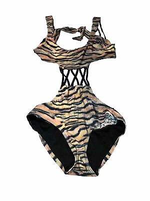 #ad Women’s Swimsuit One Piece Size L Lira Backless Bikini Style $14.24