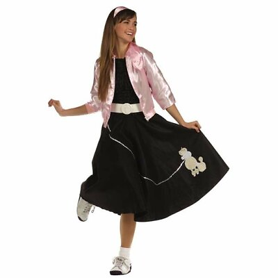#ad RG Costumes 78038 BK Poodle Skirt Teen Costume Black $33.75