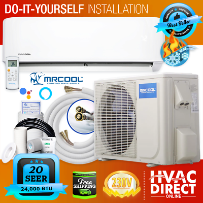 #ad MRCOOL DIY 24000 BTU 20 SEER Ductless Mini Split AC and Heat Pump with WiFi $2376.90