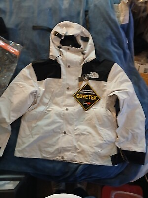 #ad #ad The North Face Gore Tex 1990 Men#x27;s Mountain Jacket White Black Size S $200.00