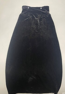 Vintage Ralph Lauren Ralph Skirt Long Black 10 Women#x27;s FREE SHIPPING $64.00