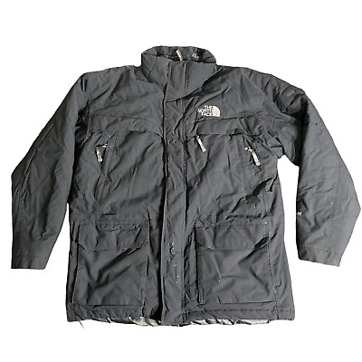 #ad The North Face Jacket Mens XL HyVent Black Goose Down Heavy Coat Full Zip $99.99