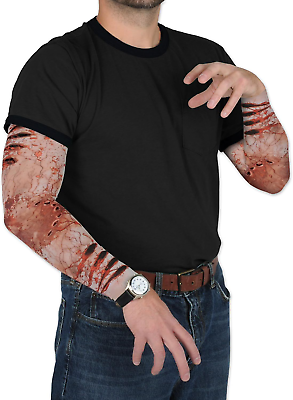 #ad Beistle Zombie Bite Party Sleeves 1 Pair Halloween Wearing Apparel Costume Acce $8.21