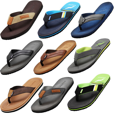 Norty Men#x27;s Soft EVA Flip Flop Thong Sandal Shoe for Casual Beach Pool Everyday $13.90