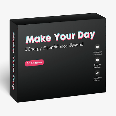 Make Your Day Performance Enhancement Mood Energy Supplement 10 Red Capsules $36.99