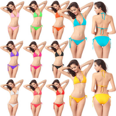 Colorful Women Bikini Push up Bra Sexy Swimsuit Swimwear Beach Bathing Suit $16.19
