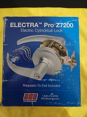 #ad SDC Electra Pro Z7200 Electric Cylindrical Lock Black in color $150.00