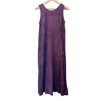 #ad Hilo Hattie Women#x27;s Plum Purple Sleeveless Boho Maxi Sun Dress Size Small $25.00
