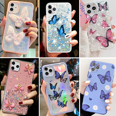 #ad For iPhone 15 14 13 Pro Max 12 11 XR XS 7 8 Phone Case Glitter Girls Cute Cover $7.98