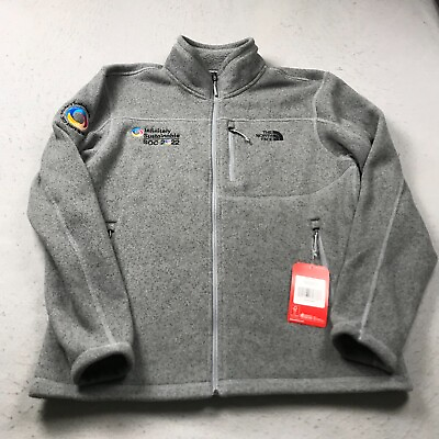 #ad North Face Jacket Mens Large Gray Sweater Fleece 1 4 Quarter Zip Pullover NWT $34.99