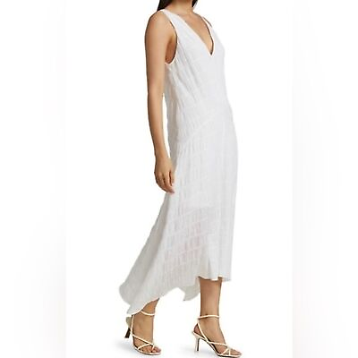 #ad #ad FRAME New White Cotton Maxi Dress XL Savannah Wedding Party Shower Cruise NWT $49.59