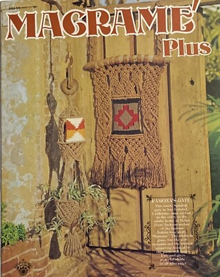 #ad #ad Vintage 1976 MACRAME Plus Plant amp; Wall Hangers Patterns DIY Boho Hippie Groovy $14.99
