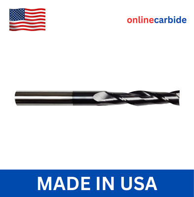 #ad 1 2quot; 2 FLUTE LONG CARBIDE END MILL TiALN COATED $48.95