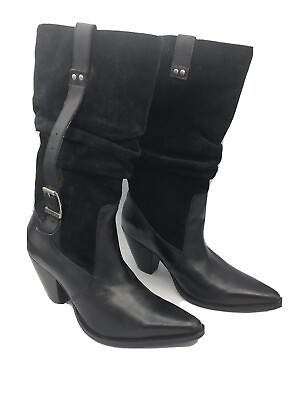 #ad Harley davidson womens boots 7.5 Stock #D85504 Black $42.46