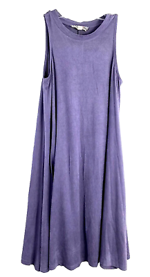 #ad Pink Republic Lavender Suede Shift Flowy Spring Sleeveless Summer Dress XS $11.13