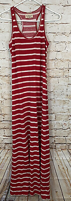 #ad Denim Supply Ralph Lauren womens small sleeveless maxi dress Striped Tank Red $18.74