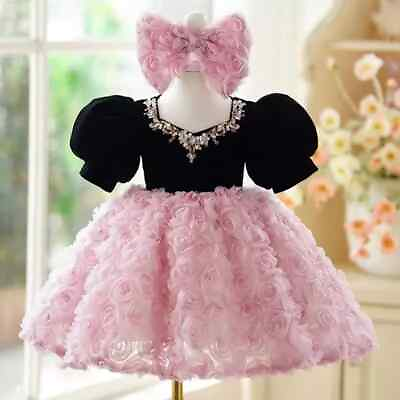 #ad High End Children#x27;s Princess Ball Gown Wedding Birthday Party Girls Dress 2T 10T $100.53