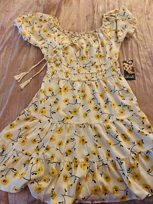 #ad Junior Dress Summer Daisy BLUSH Medium $16.99