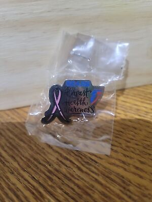 #ad Pink Ribbon WNBA Basketball Pin Sponsored by Sears for Breast Cancer support $4.71