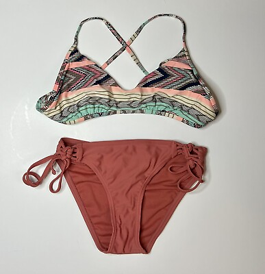 #ad swimsuit bikini mix match top bottom adjustable 2 piece size S $8.00