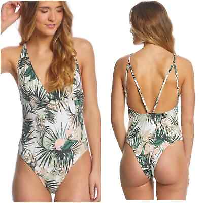 #ad SOMEDAYS LOVIN I Coastal Roaming Cheeky One Piece Swimsuit Tropical Beach XS $39.95