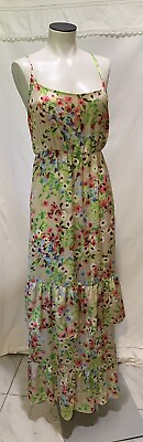 #ad #ad ❤️Old Navy Floral Spring Summer Wild Flowers Ruffle Tiered Maxi Dress Size XL $34.00