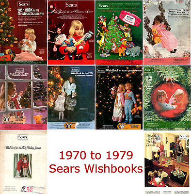 #ad #ad 1970 1979 Sears Christmas Catalogs on Disc In PDF Format $59.99